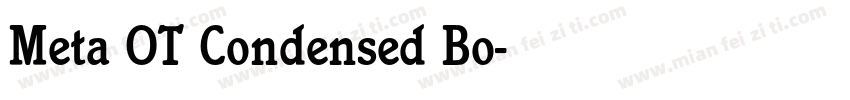 Meta OT Condensed Bo字体转换